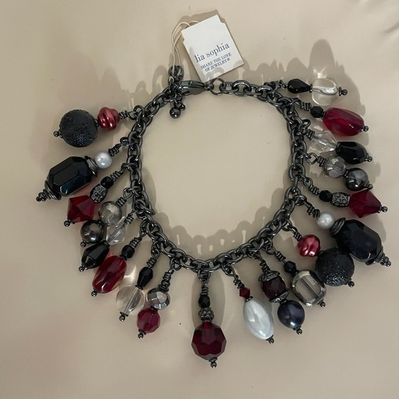 Lia Sophia Beaded Dangle Bracelet NWT - Picture 2 of 2